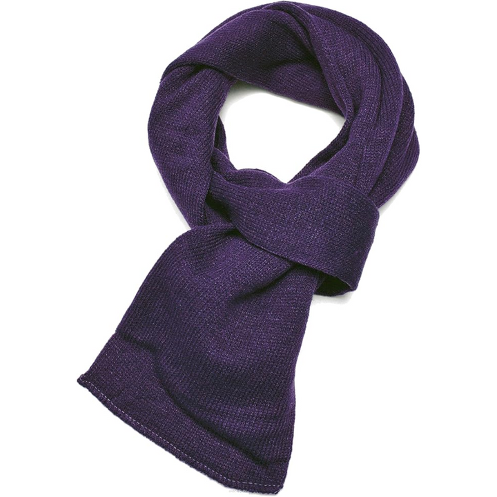 Fashionable men's winter scarf, soft acrylic & double layer for cold weather style.