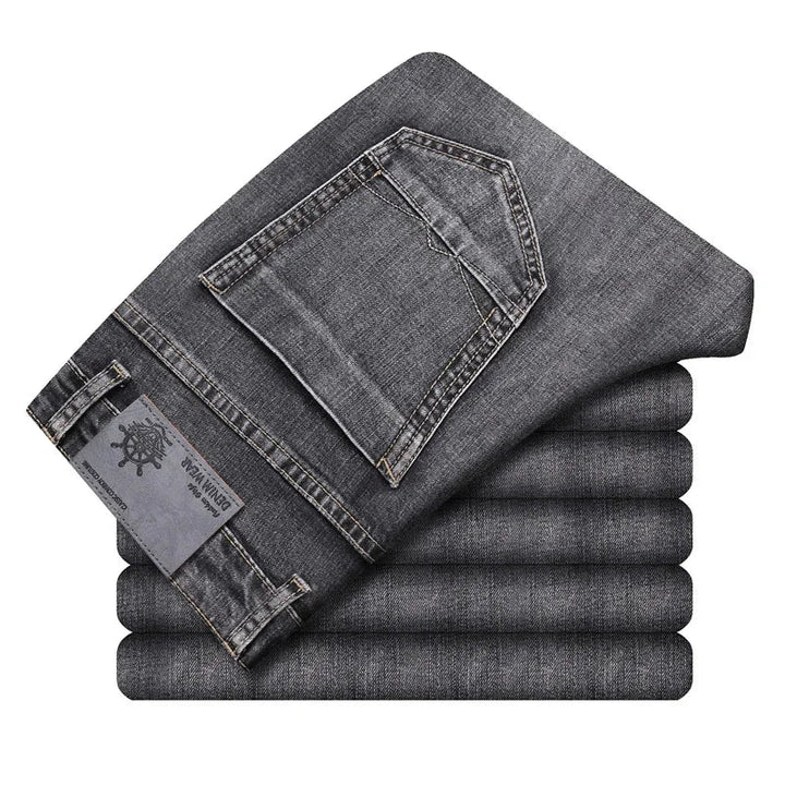 Drayton men's denim jeans, featuring a comfortable slim fit design for modern everyday fashion bottom wear.