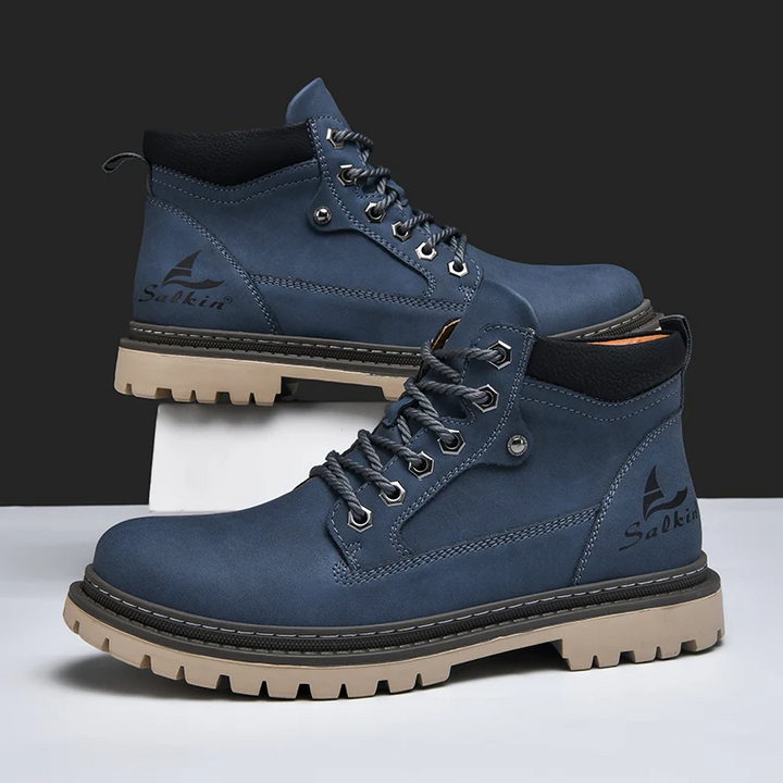 Durable men's all-terrain ankle boots offering support & comfort for active lifestyles.