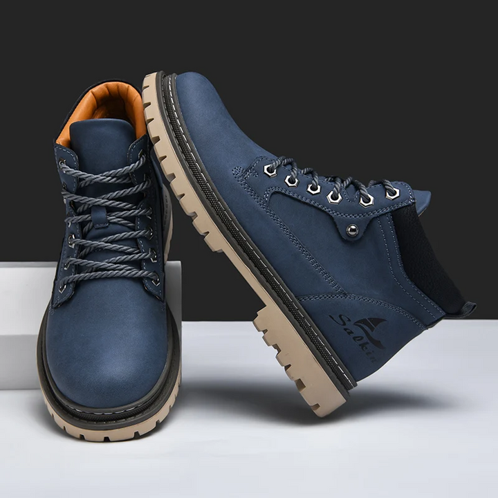 Versatile men's ankle boots, durable and comfortable for hiking, city, and adventure.