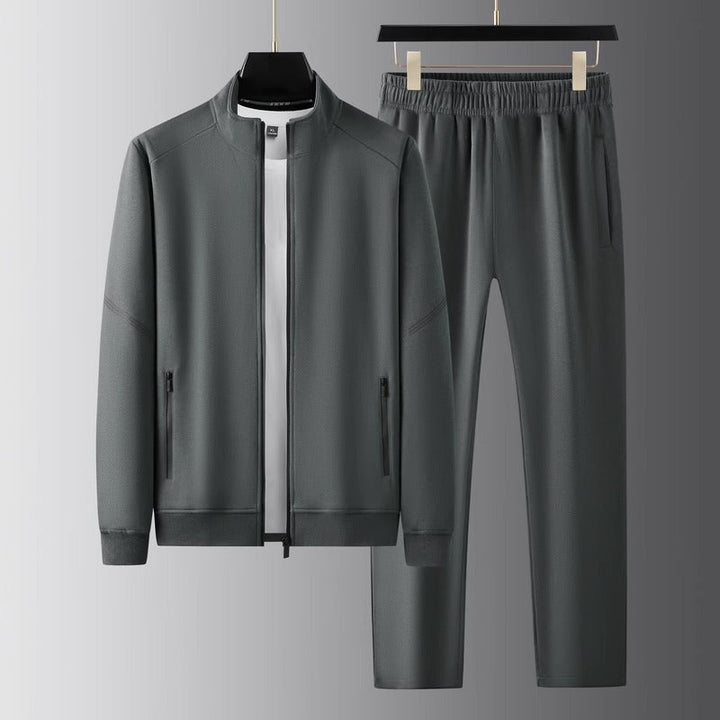 Comfortable men's jogger set, a versatile dynamic performance tracksuit for gym, casual & activewear.