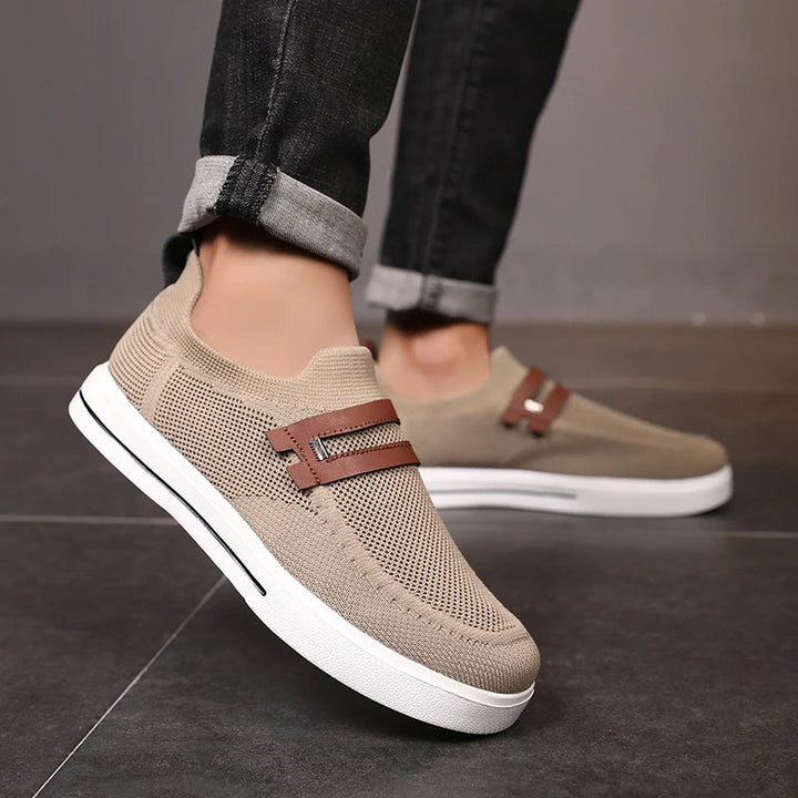 Comfortable men's Echelon walking loafers, lightweight and breathable for all-day daily wear.