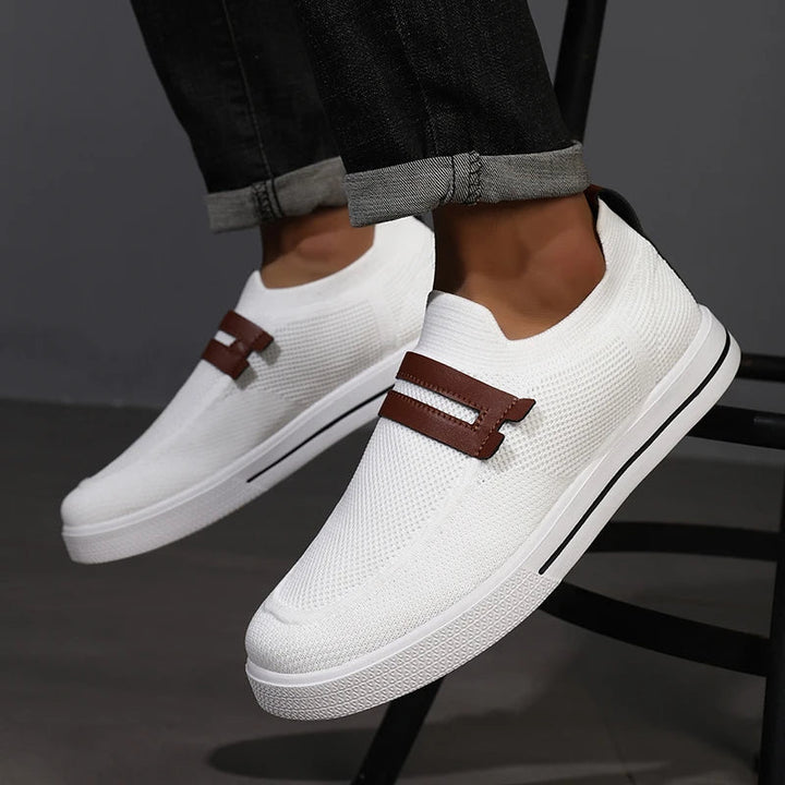 Breathable men's Echelon slip-on shoes, designed for ultimate comfort and easy wear, great for summer.