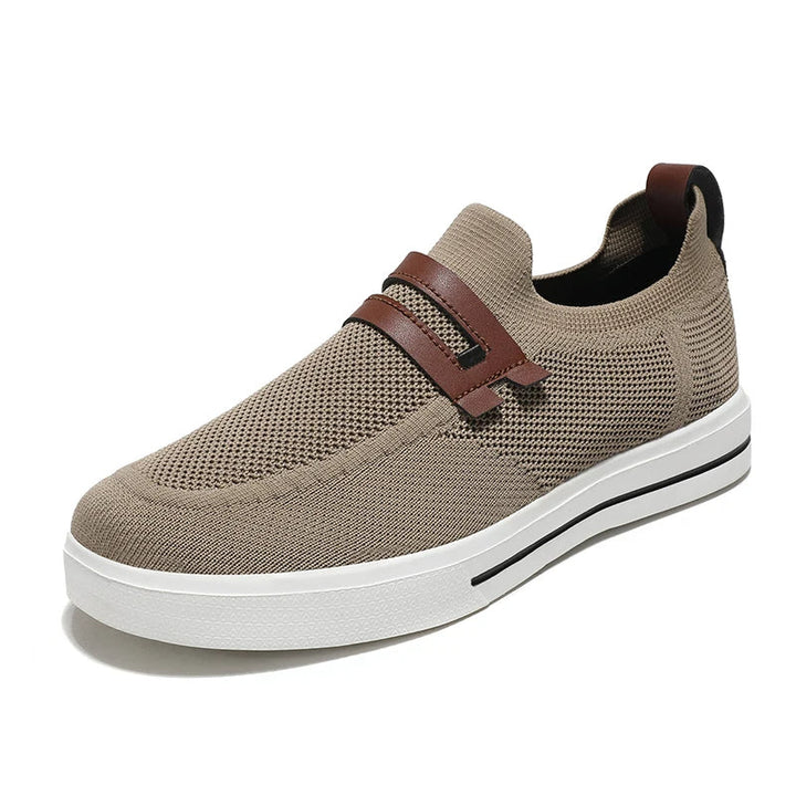 Fashionable men's Echelon slip-on loafers, combining a sleek look with breathable comfort for any occasion.