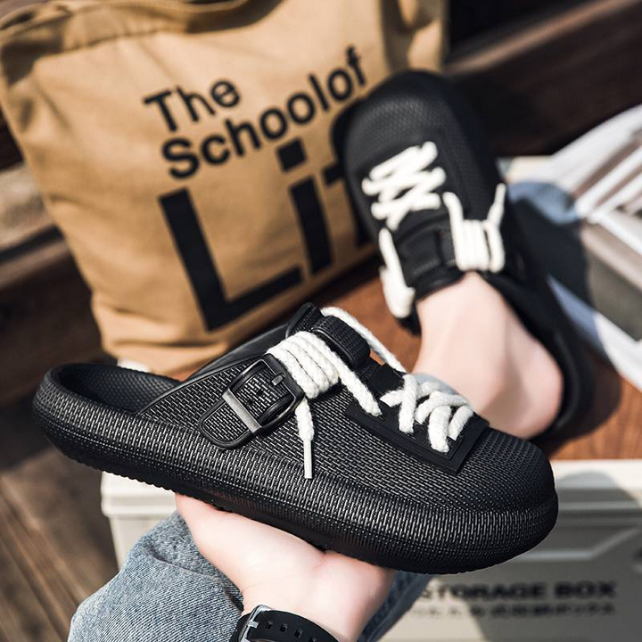 Eclipse Men's Laced Clogs: lightweight, water-friendly, and adjustable for ultimate everyday comfort.