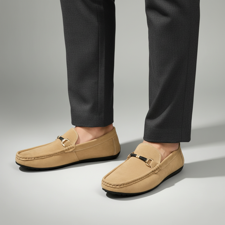 Premium men's elegant slip-on loafers, comfortable footwear suitable for both casual and professional looks.