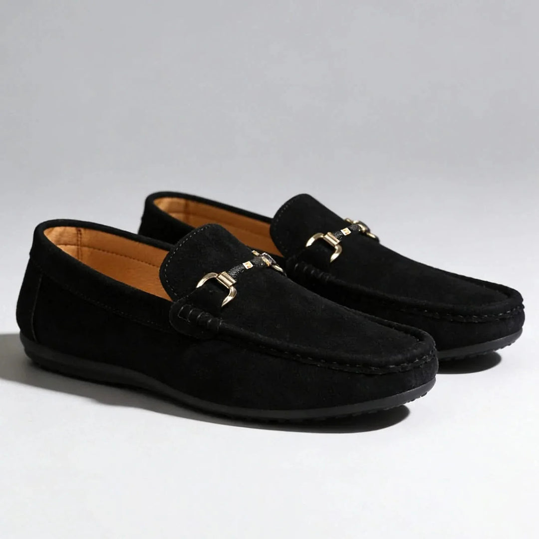 Classic men's slip-on loafers, a timeless elegant choice for comfortable and fashionable footwear.