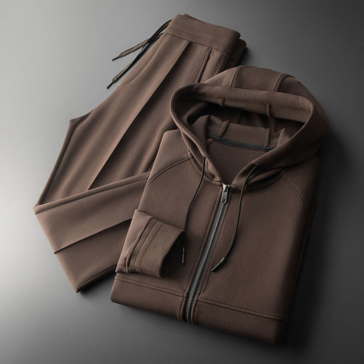 Modern fit men's elite tracksuit, a stylish athletic set designed for ultimate comfort and movement.