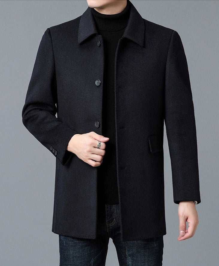 Professional men's tailored jacket, ideal for business attire & formal events.