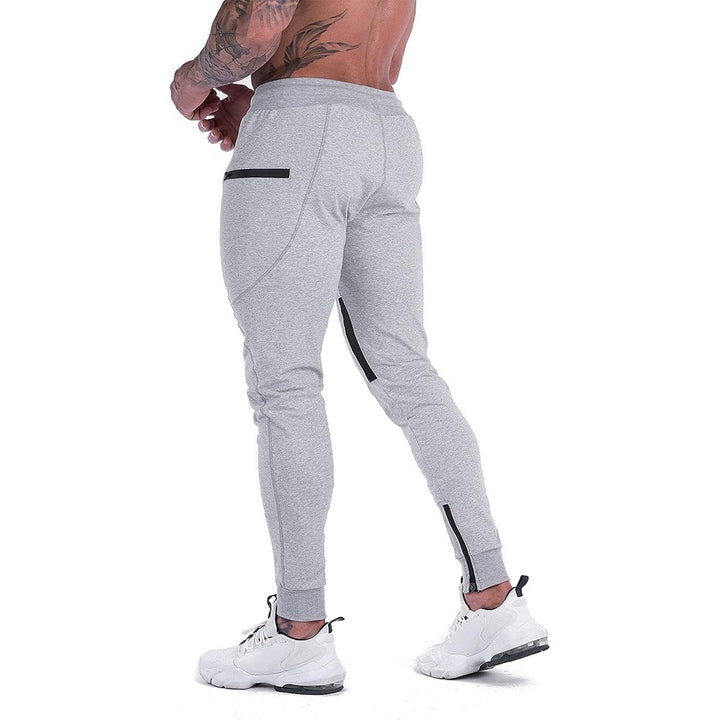 Men's workout tapered joggers, perfect for gym sessions or running errands. Comfortable cotton blend.