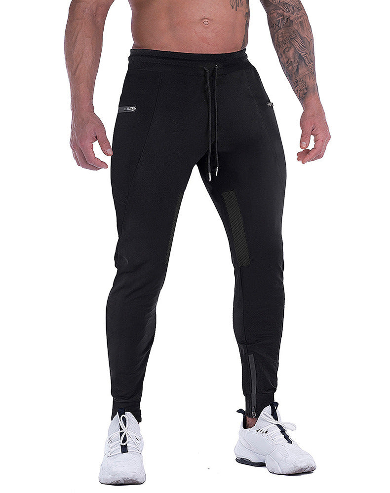Comfortable men's tapered joggers, perfect for activewear or casual wear. Cotton blend fabric.