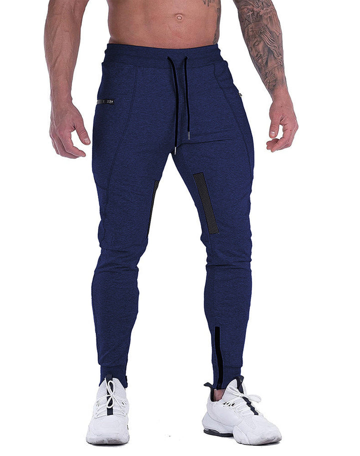 Tapered fit men's joggers, featuring an adjustable drawstring and comfortable cotton blend fabric.