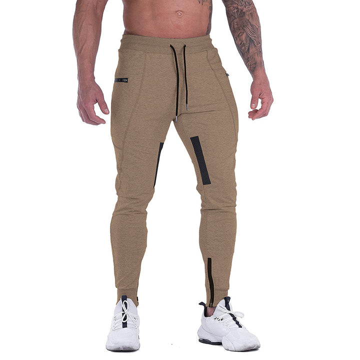Cotton blend men's activewear joggers with a modern tapered leg and elastic waistband.