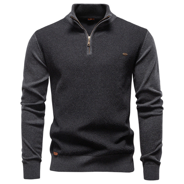 Men's Florence half-zip pullover sweater, versatile smart-casual long sleeve top.
