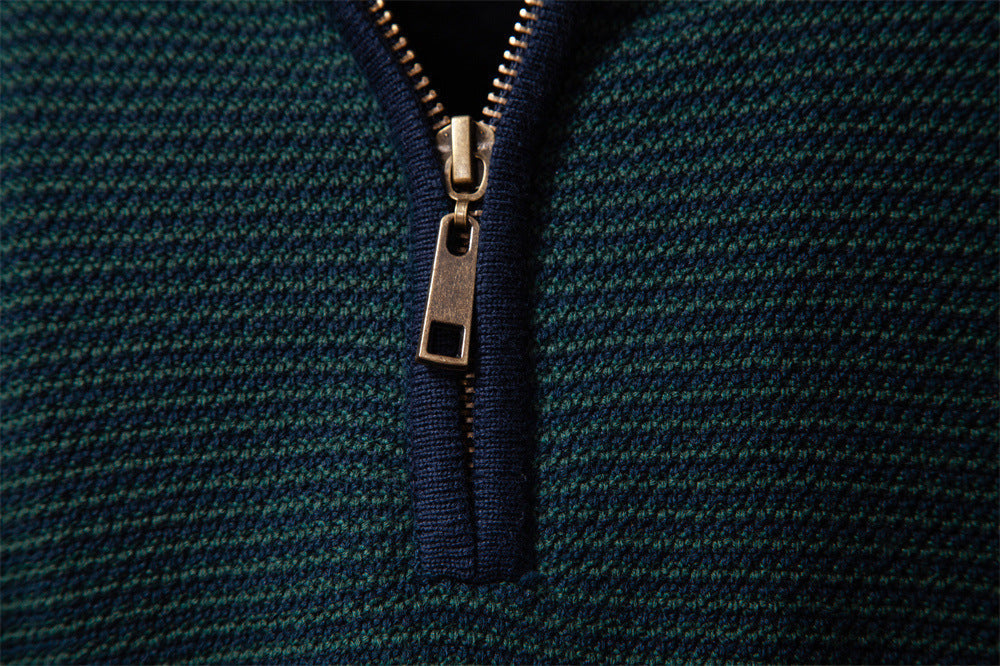 Smart-casual men's Florence pullover, a half-zip sweater for modern layering.