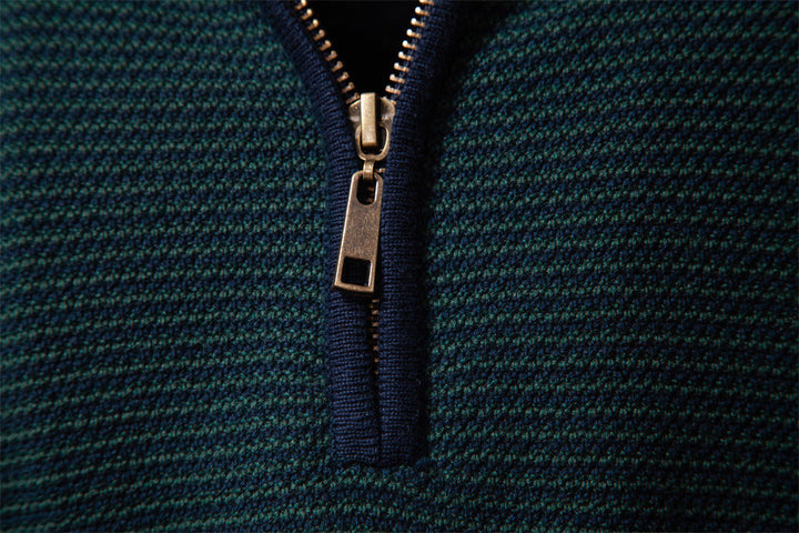 Smart-casual men's Florence pullover, a half-zip sweater for modern layering.