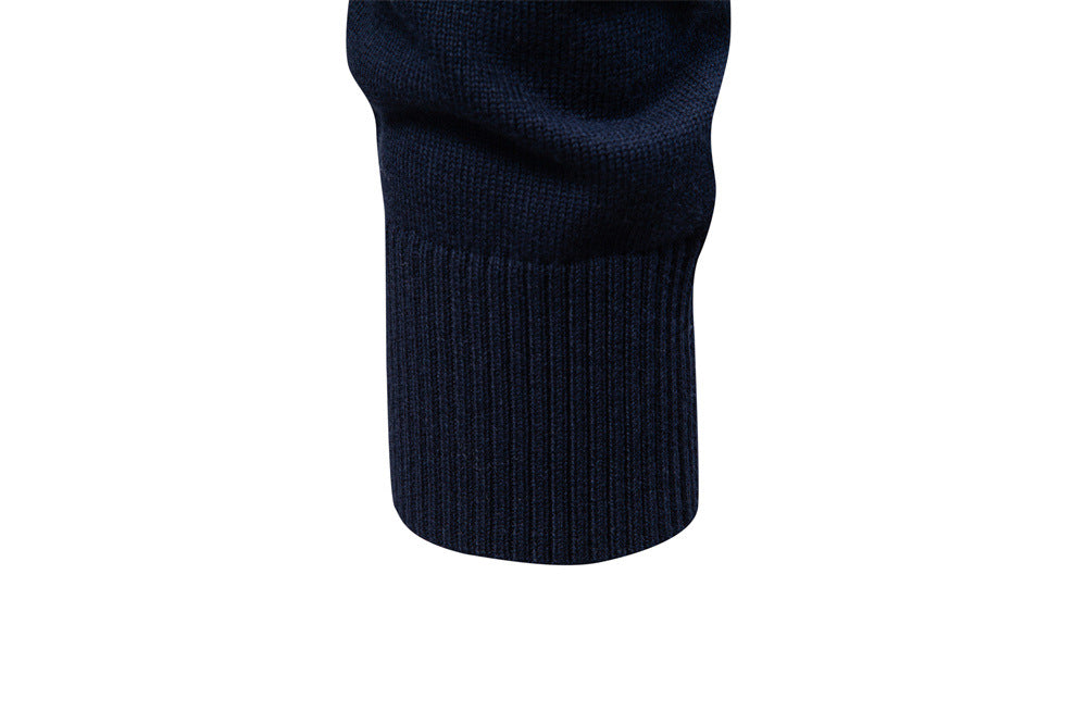 Men's casual Florence half-zip sweater, comfortable long sleeve pullover for layering.