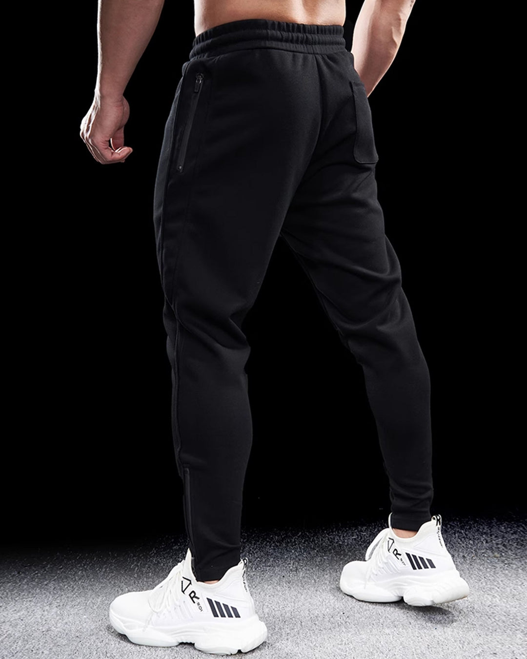 Comfortable men's athletic pants, Girona Zip Joggers perfect for gym and casual style.