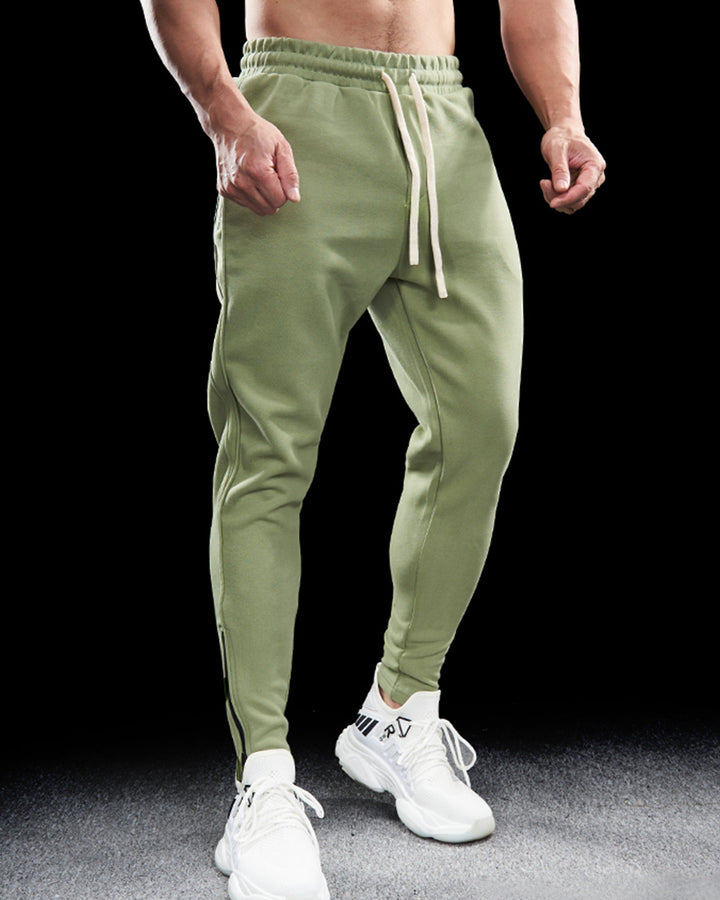 Modern men's Girona Zip Joggers, stylish tapered fit track pants for daily wear & workouts.