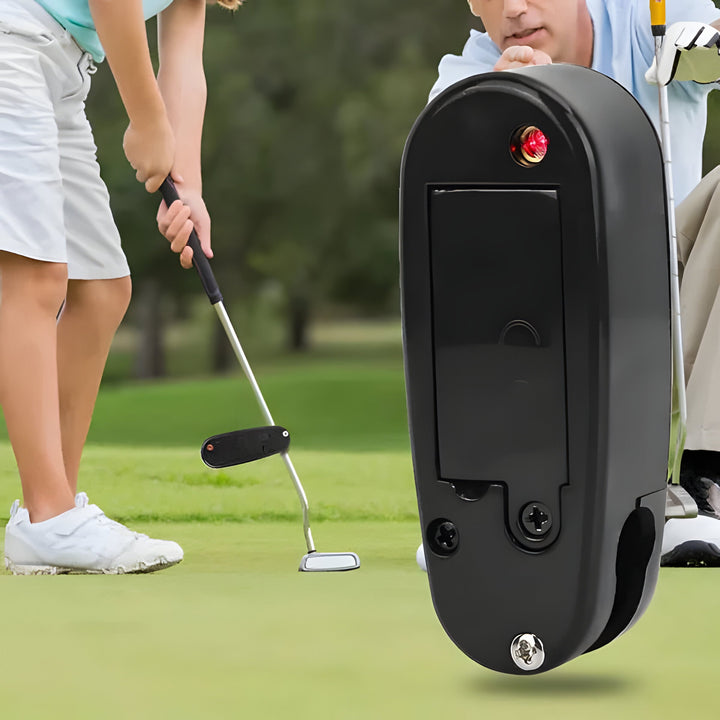Improve your golf putting with this easy-to-use laser stroke guide, a key golf training tool for all skill levels.