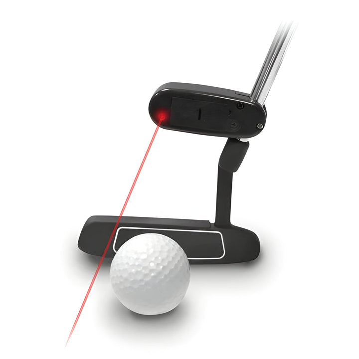 Men's golf laser putting aid stroke trainer guide for precise alignment, helping golfers improve putting accuracy.