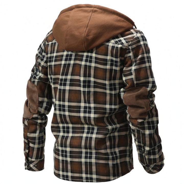 Comfortable men's hooded outerwear, stylish and warm for autumn & winter seasons.