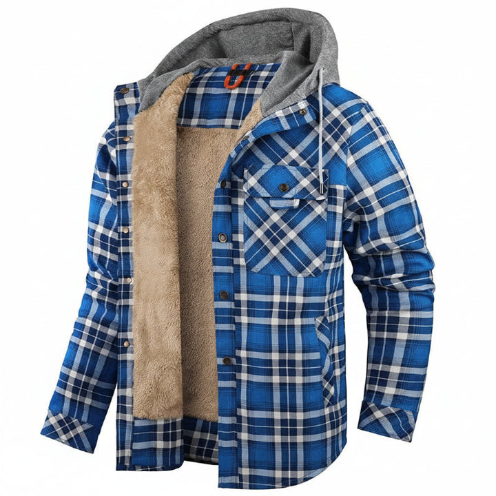 Men's winter parka-style coat, hooded for ultimate warmth & protection.