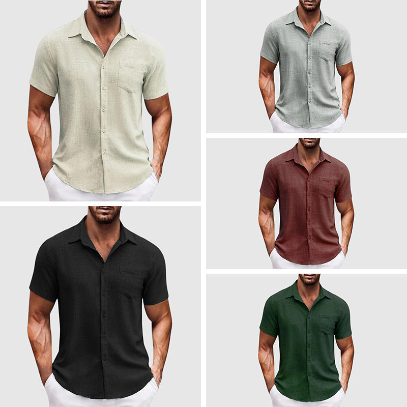Relaxed fit Horizon Bay men's casual shirt, ideal for comfortable summer outings and everyday style.