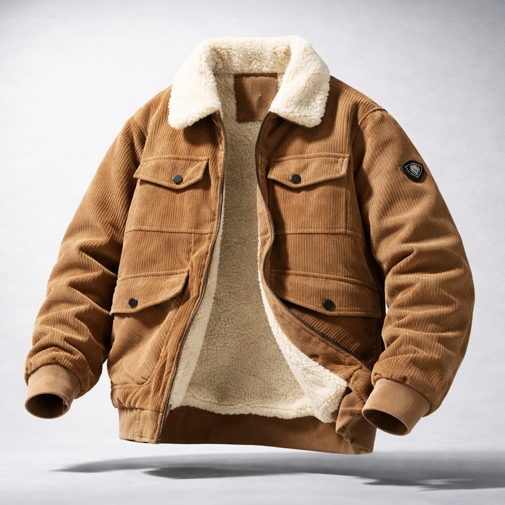 Warm men's winter jacket featuring strong insulation for extreme cold. Essential, stylish outerwear for men.