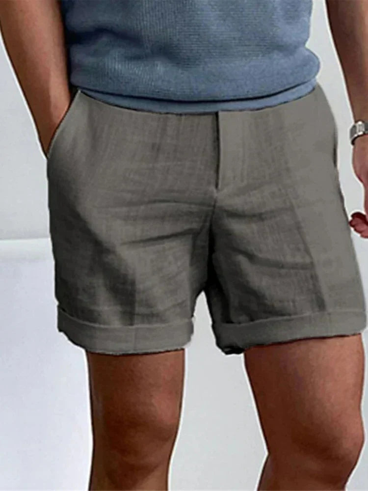 Breathable linen men's Jorin shorts, relaxed fit for ultimate summer comfort & fashion.