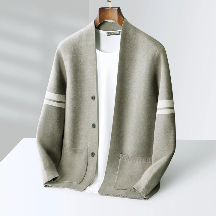 Men's lightweight knit cardigan, perfect for effortless style, casual layering, and everyday wear.