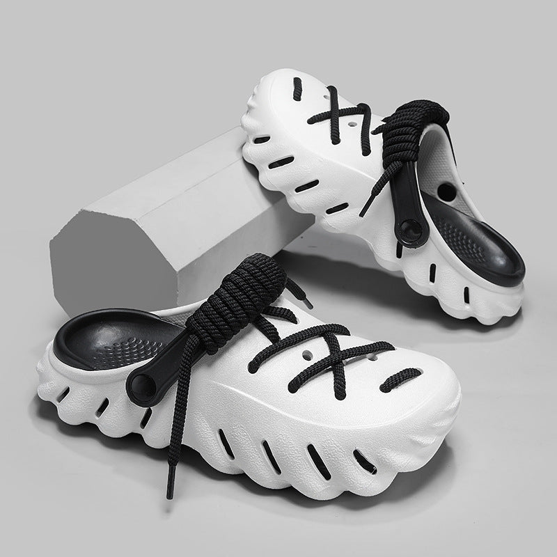 Ultimate comfort mens clogs with unique laced design, perfect for casual & everyday wear.