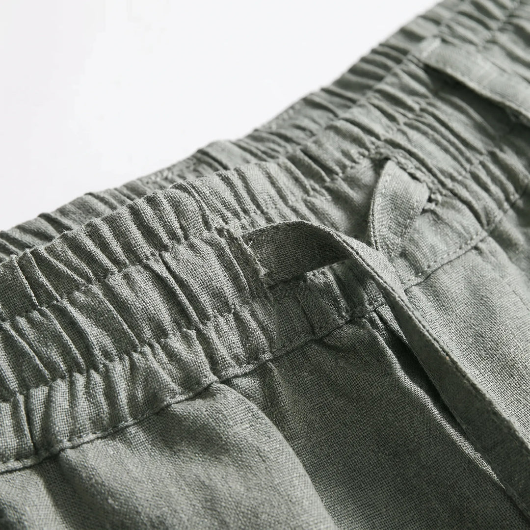Easy-wear men's casual lightweight trousers for ultimate summer comfort. Relaxed fit design.