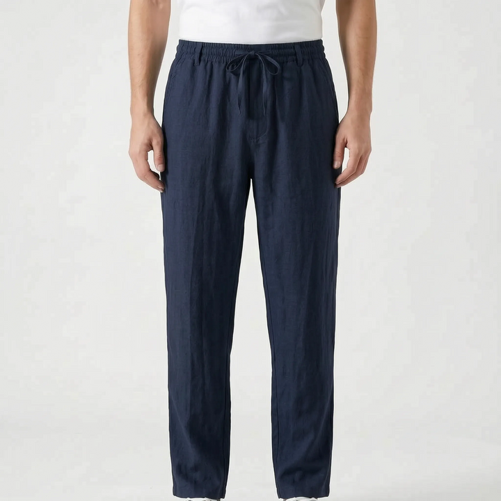 Mens casual lightweight pants with drawstring waist. Ideal for warm weather comfort & a relaxed fit.