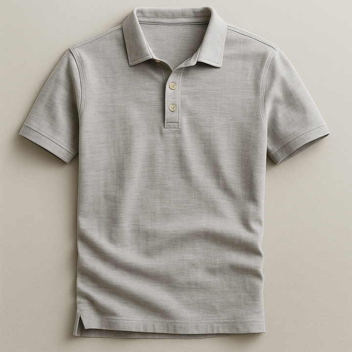 Classic men's short sleeve polo, featuring soft, breathable fabric for ultimate comfort and versatile style.