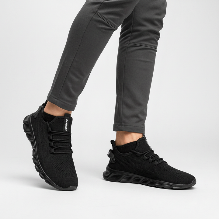 Jake men's lightweight running shoes, flexible knit ideal for active wear & sporty fashion.