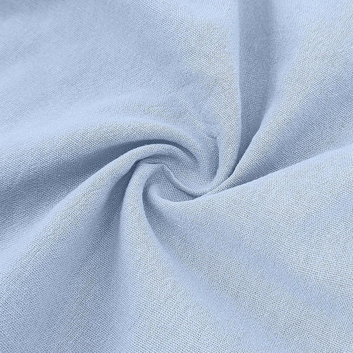 Comfortable men's linen polo and shorts set, ideal for summer loungewear and relaxed style.