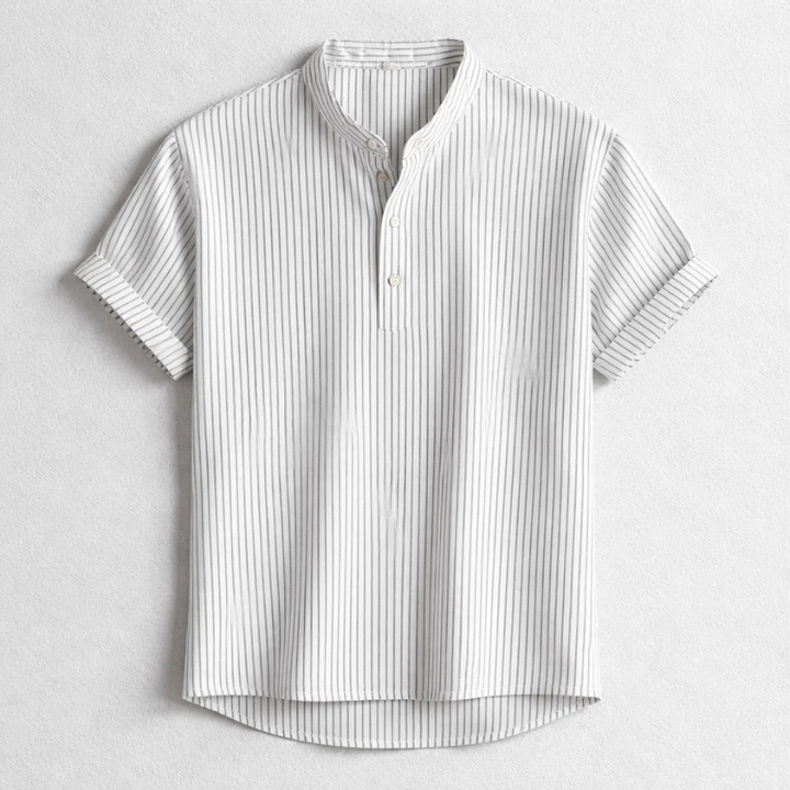 Tailored fit men's Henley top, perfect everyday shirt for versatile casual wear & men's fashion.