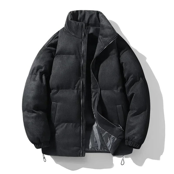 Lightweight cotton men's puffer jacket, warm outerwear for casual everyday style in fall & winter.
