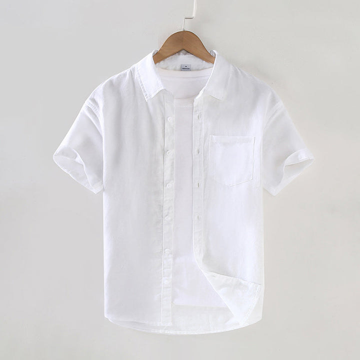 Versatile men's casual short sleeve shirt, designed for maximum comfort and style in lightweight fabric.