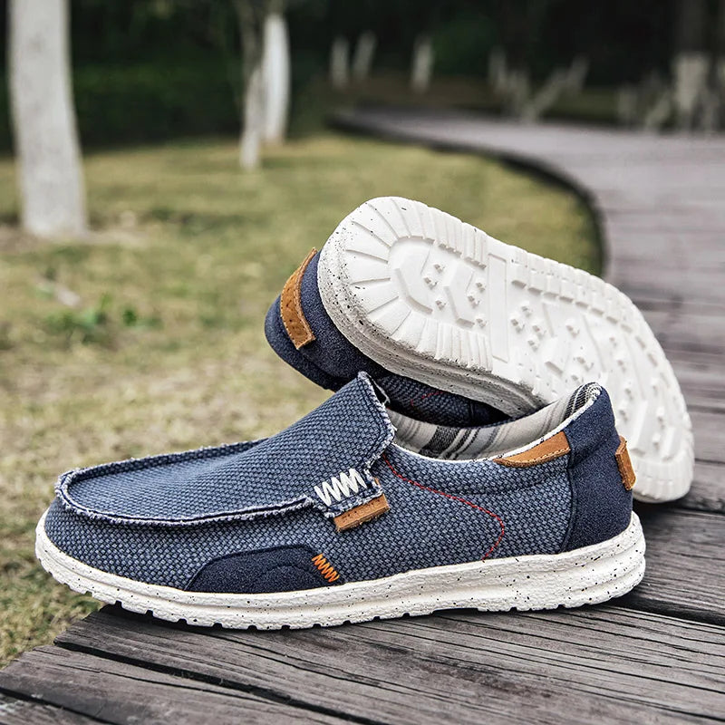 Versatile men's casual slip-on loafers, lightweight & comfortable for everyday summer footwear.