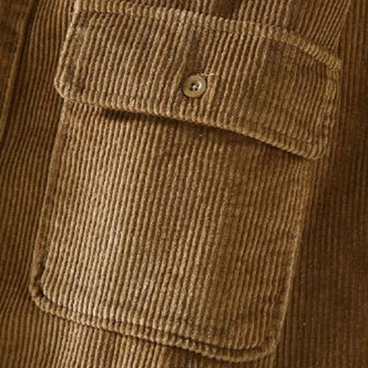 Men's classic lined corduroy jacket, a versatile and warm outerwear piece for autumn & winter.