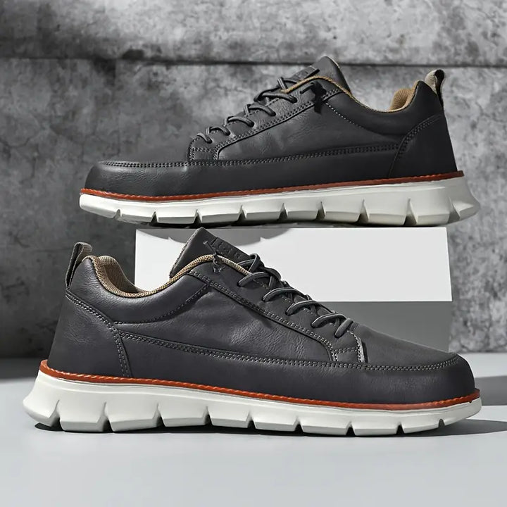 Interior view of Lucca comfortable sneakers, showing cushioned insole for all-day men's casual wear.