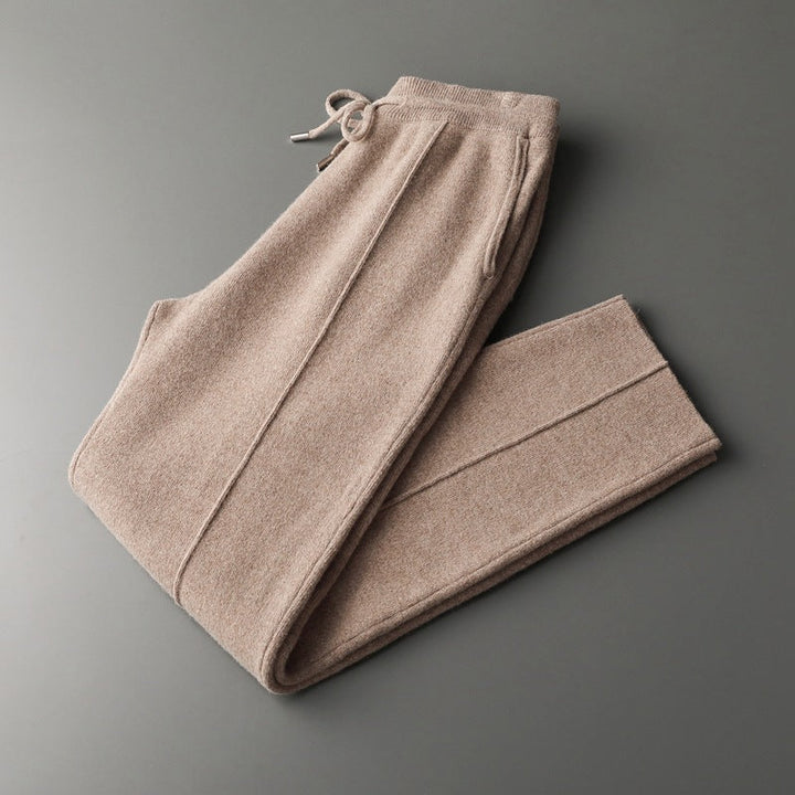 Men's luxurious cashmere blend lounge trousers, super soft & comfortable with drawstring waist.