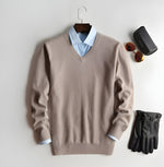Brown V neck