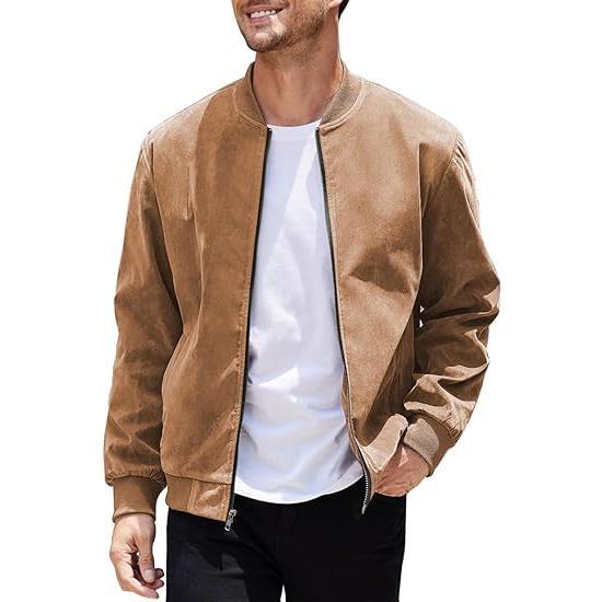 Timeless men's Matera bomber jacket, a comfortable and stylish outerwear piece for modern casual wear.