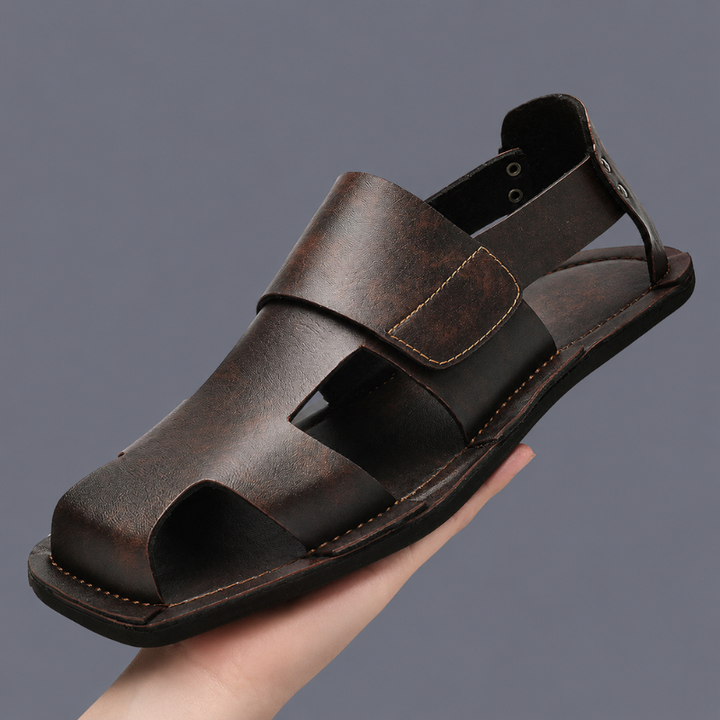 Modern men's Mayfair open-toe sandals. Durable, versatile slip-ons for everyday wear, offering comfort and style.