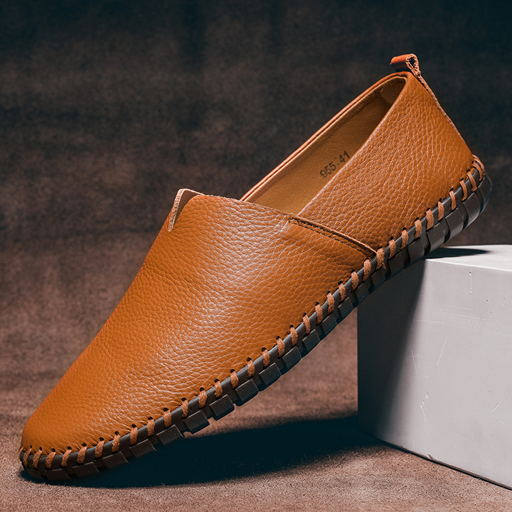 Premium hand-stitched men's Millepied loafers. Durable, comfortable, and non-slip everyday walking shoes.
