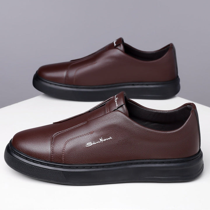 Walk in comfort with these men's modern slip-on sneakers. Lightweight, everyday casual footwear.