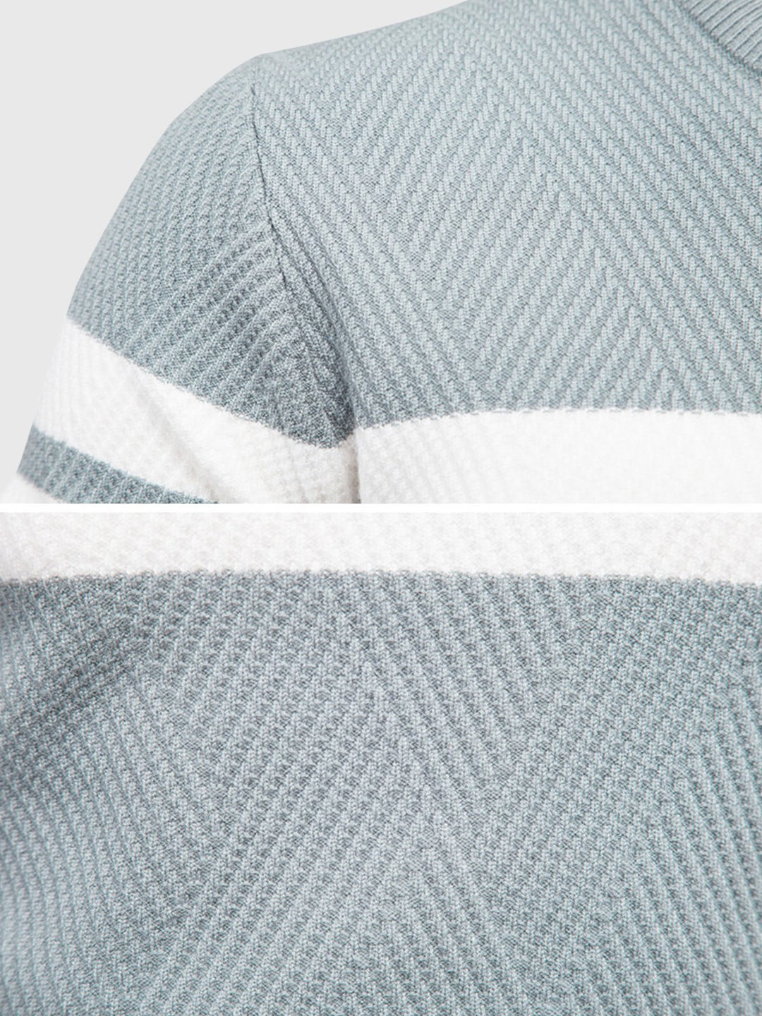 Comfortable men's striped crewneck sweater. A versatile long sleeve top for modern casual wear.